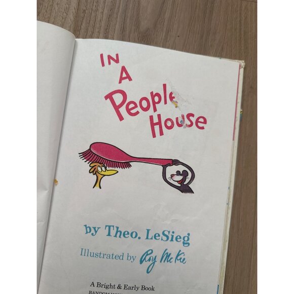 In A People House By Theo. LeSieg Bright & Early Book For Beginning Beginners Il - Picture 4 of 5
